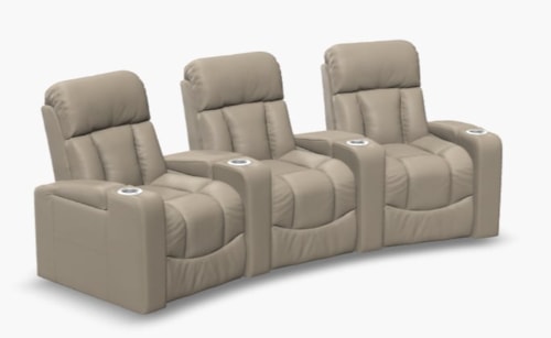 Paragon 3-Seat Curved Layout with USB