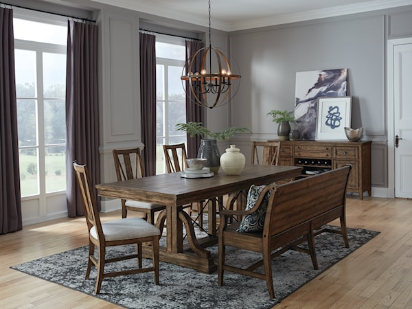 6-Piece Dining Set w/ Bench