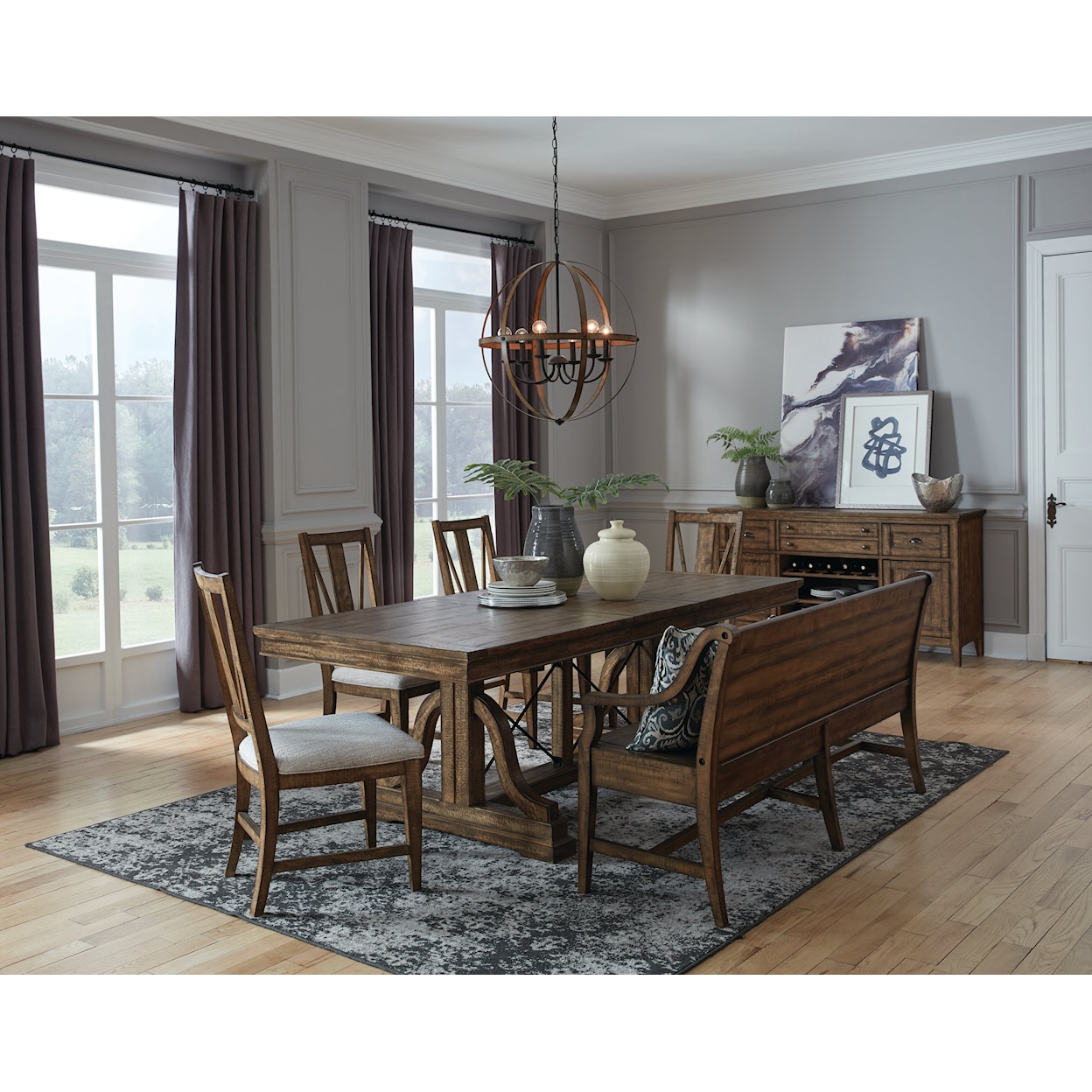 Magnussen Home Bay Creek Dining Dining Trestle Table