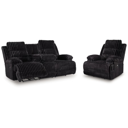 Power Reclining Sofa And Power Recliner