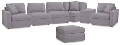 6-Piece Sectional And Ottoman
