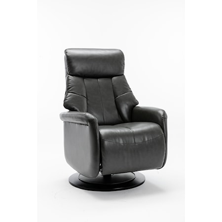 Transitional Swivel Recliner