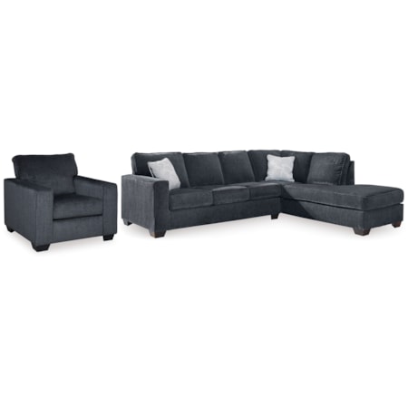 2-piece Sectional And Chair