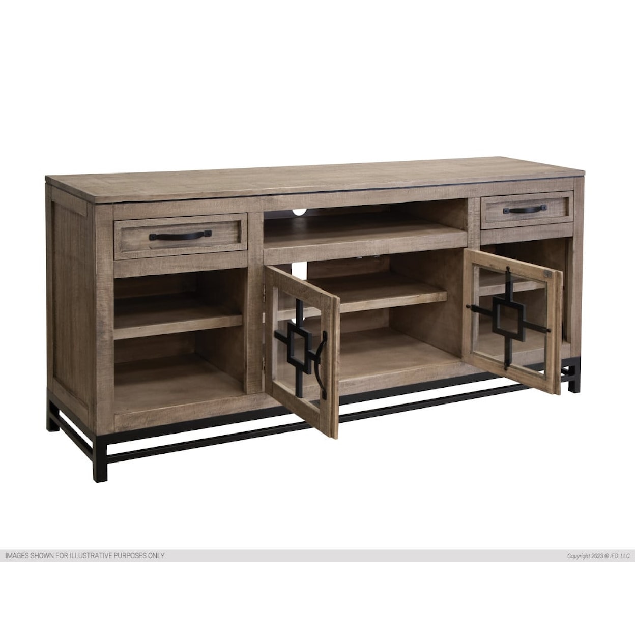 International Furniture Direct Blacksmith TV Stand