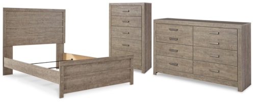 Full Panel Bed, Dresser And Chest