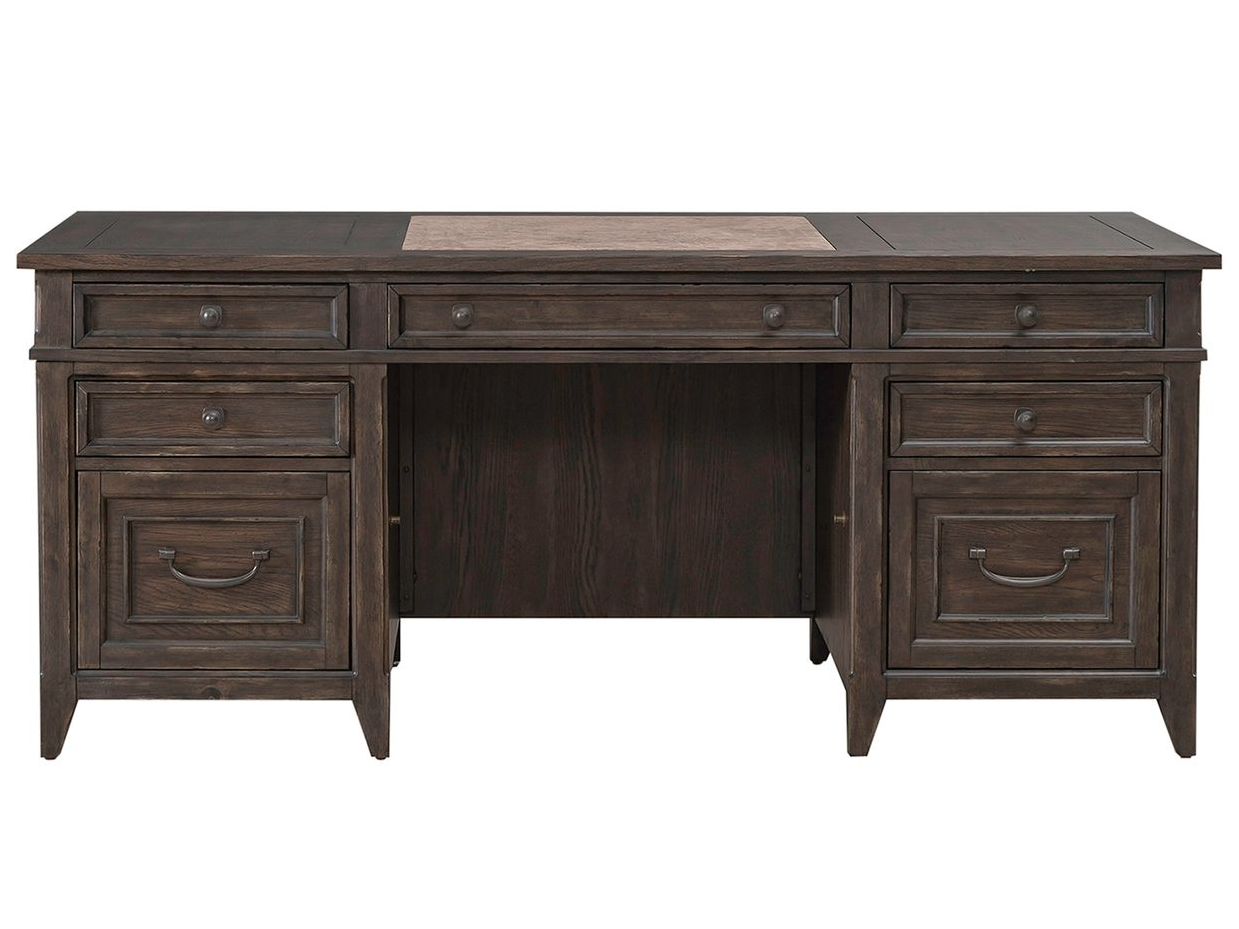 Liberty Furniture Paradise Valley 7-Drawer Executive Desk