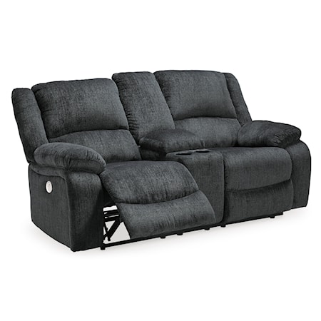 Double Reclining Power Loveseat w/ Console