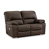 Signature Design by Ashley Leesworth Power Reclining Loveseat