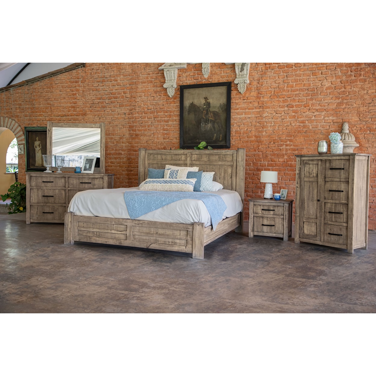 International Furniture Direct Cozumel Queen Size Bed