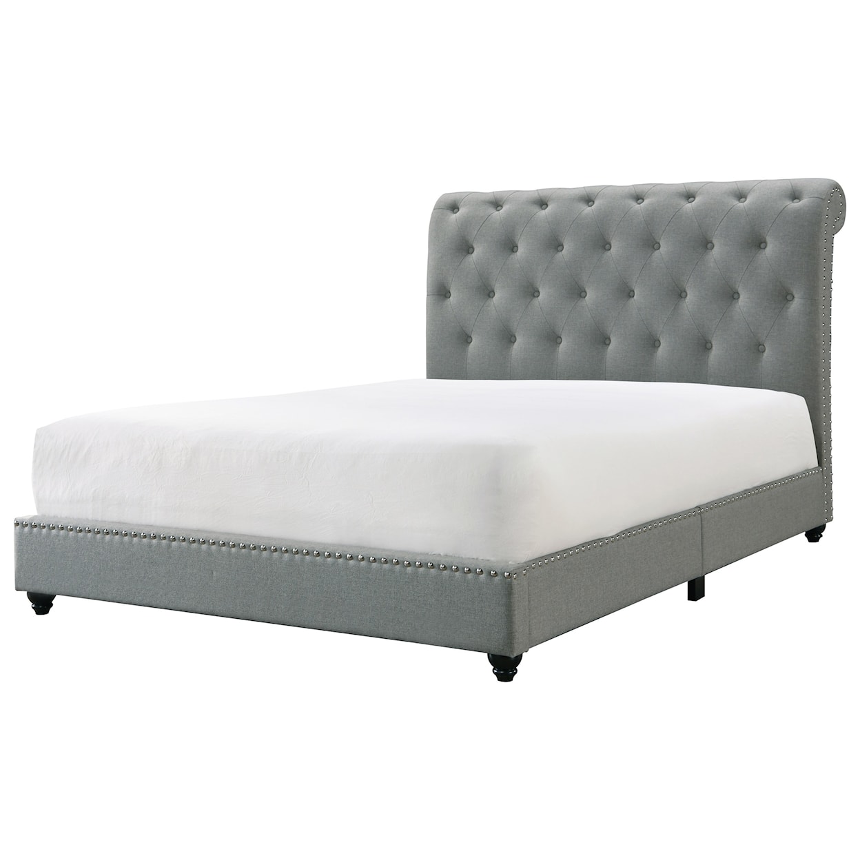 CM Janine Queen Platform Bed with USB Ports