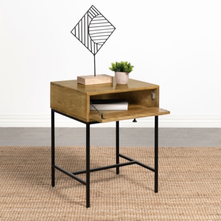 Stephie Side End Table w/ Storage