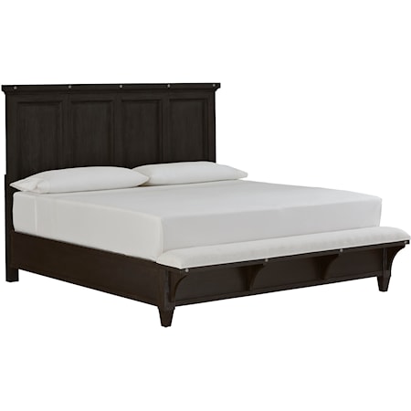 Queen Panel Bed with Bench