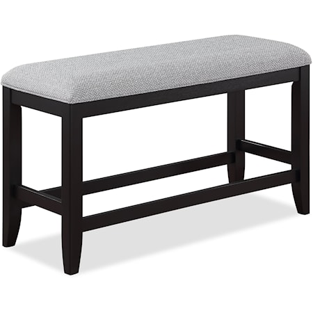 Transitional Upholstered Counter-Height Dining Bench