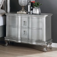 Glam Nightstand with USB Charger