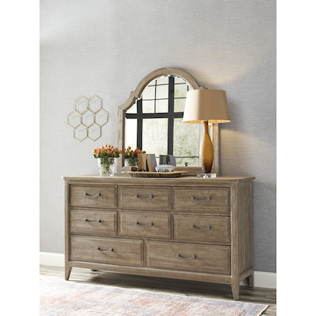 Dresser &amp; Mirror Set