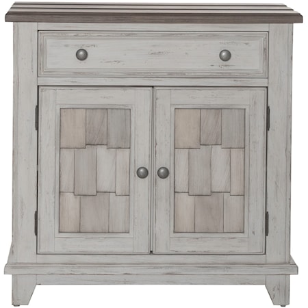 Farmhouse Accent Cabinet with Adjustable Shelf