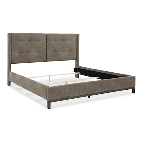 Queen Upholstered Panel Bed