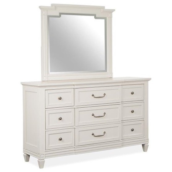 9-Drawer Dresser and Mirror Set