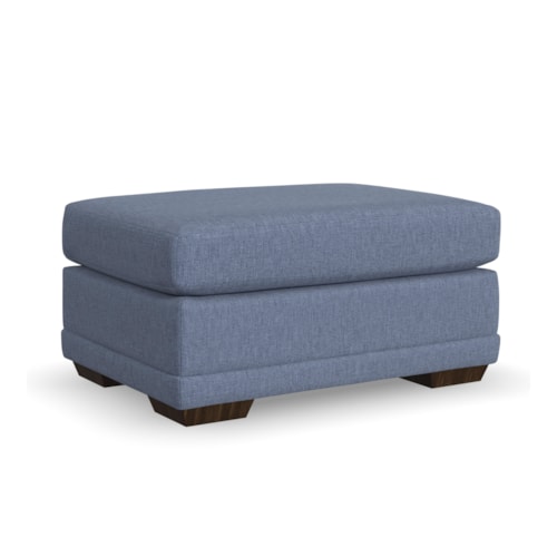 Contemporary Customizable Fabric Ottoman