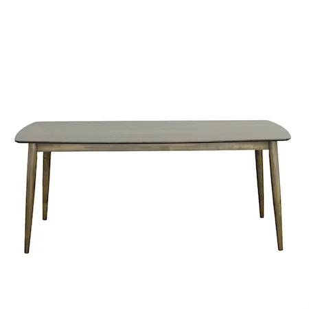Transitional Dining Table with Splayed Legs