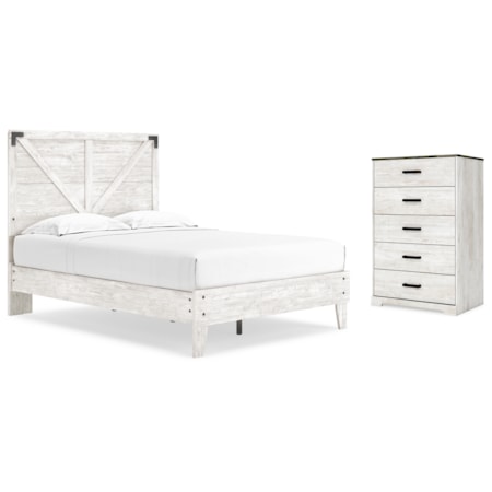 Full Panel Bed With Chest