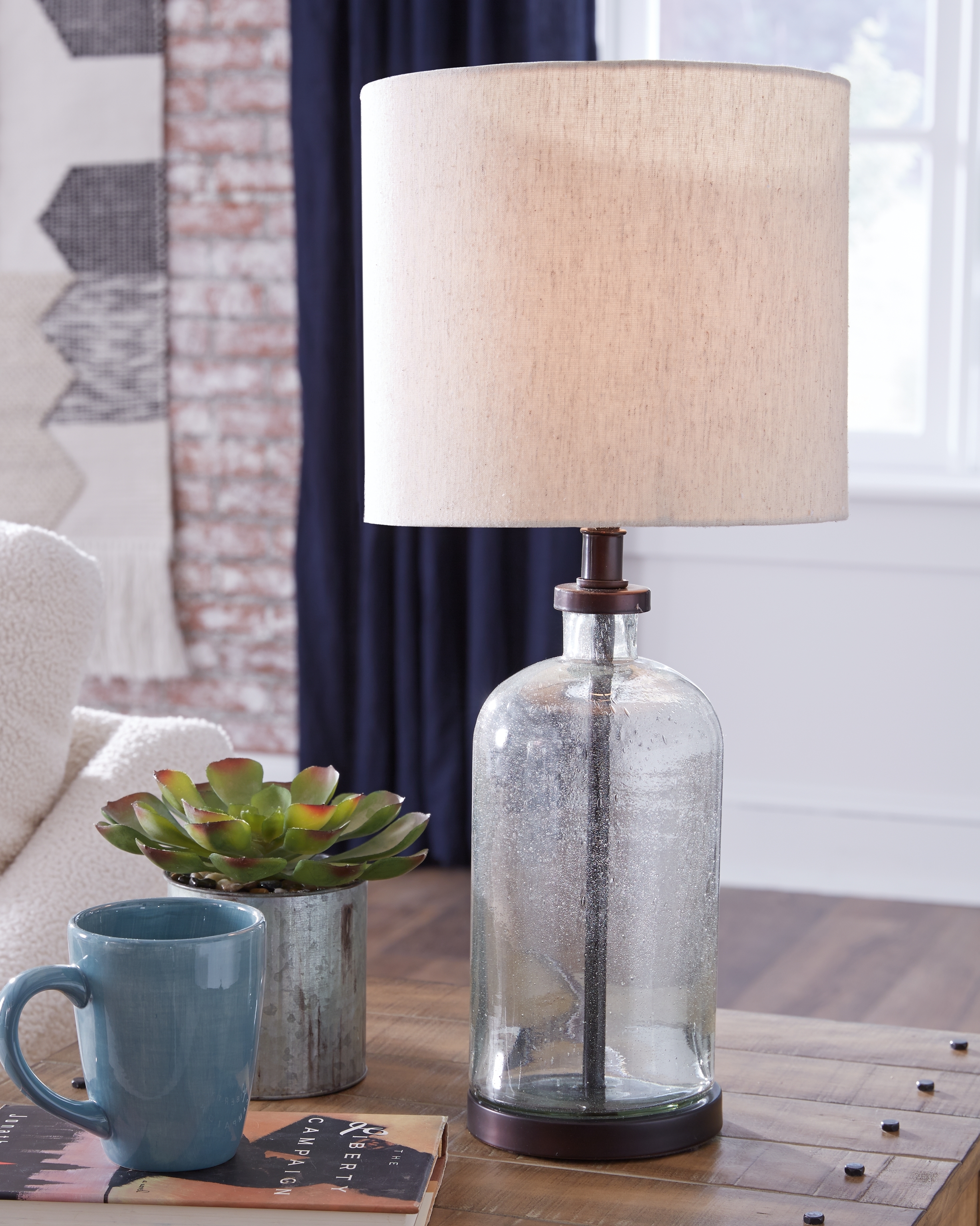 Glass Table Lamp