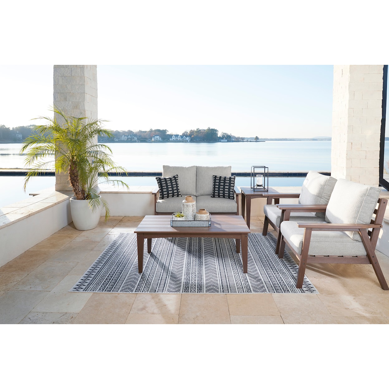 Signature Design by Ashley Emmeline Outdoor Lounge Chair with Cushion