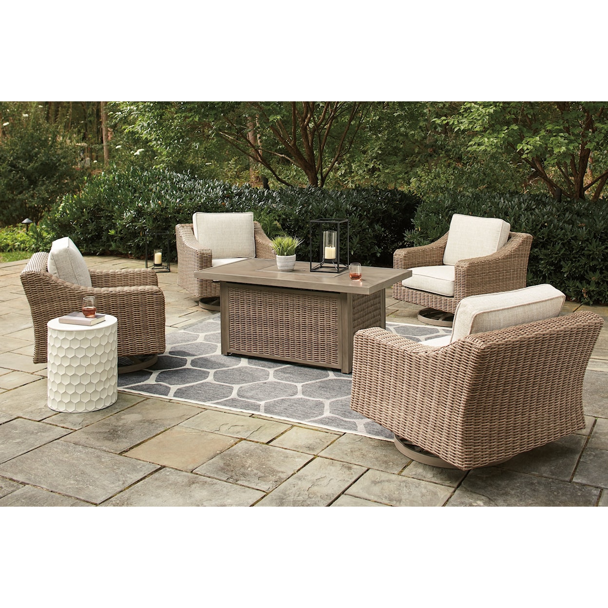 Signature Design by Ashley Beachcroft Outdoor Fire Pit Set