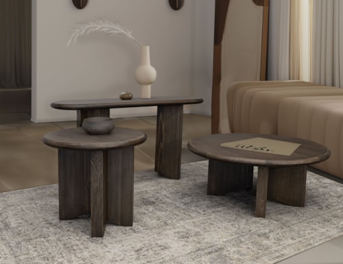 Transitional 3-Piece Occasional Set