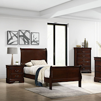 Transitional Twin 3 Piece Bedroom Set