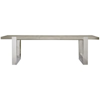 Contemporary Desmond Dining Table with 22" Leaf