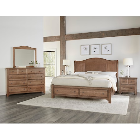 4-Piece Queen Arched Bedroom Set