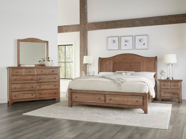 4-Piece Queen Arched Bedroom Set