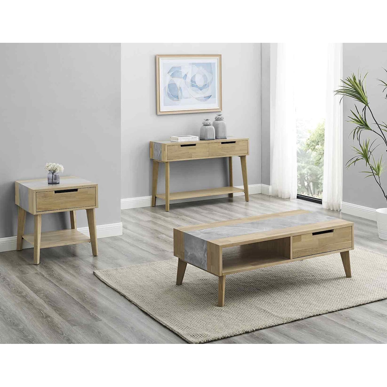 Steve Silver Calgary End Table with Storage