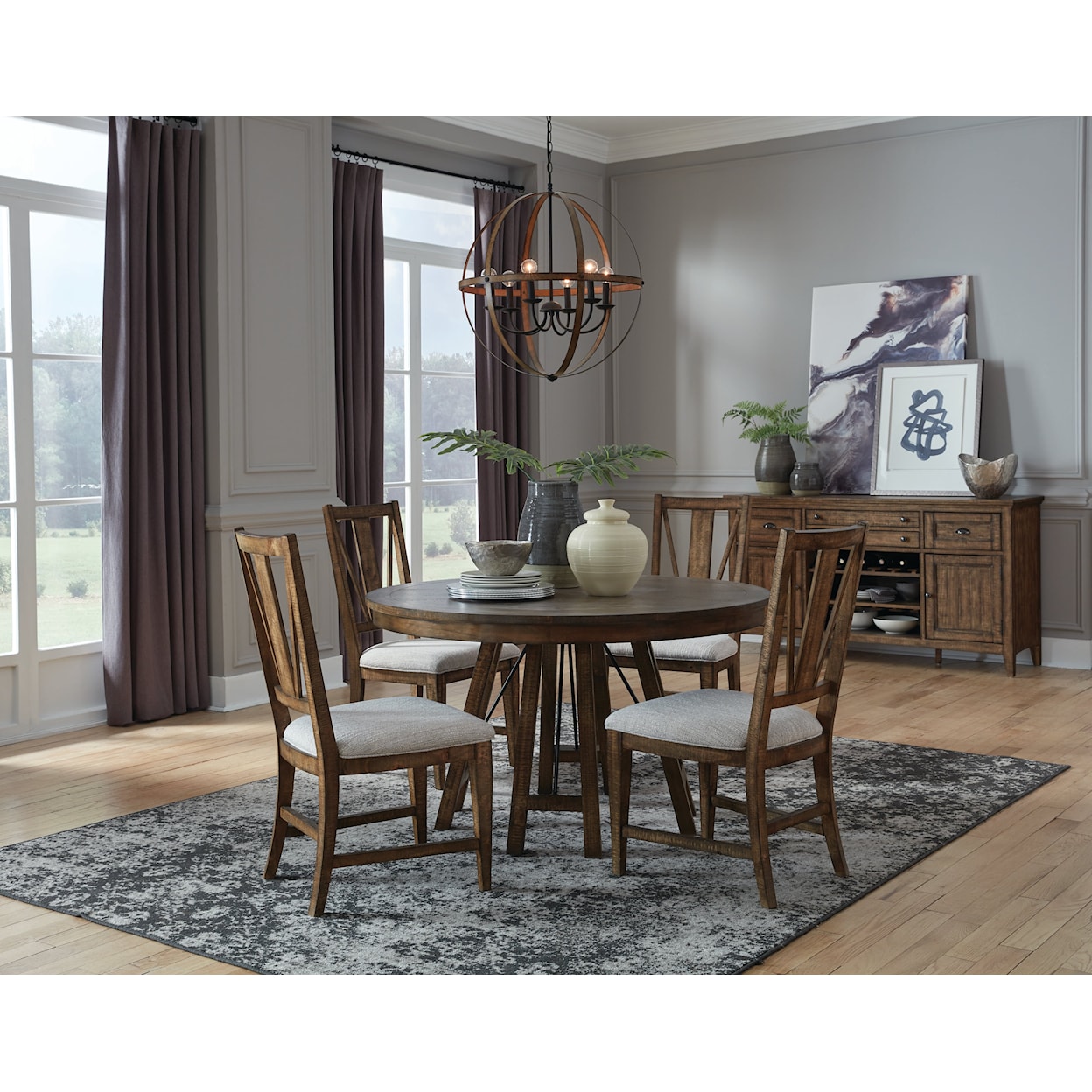 Magnussen Home Bay Creek Dining 5-Piece Dining Set