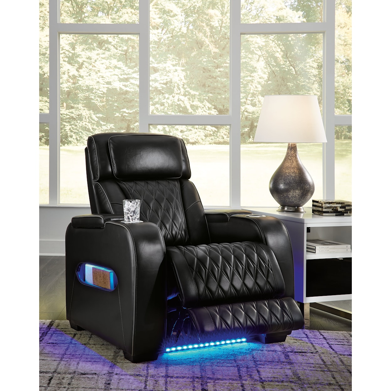 Signature Design by Ashley Furniture Boyington Power Recliner with Adj Headrest