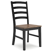 Farmhouse Two-Tone Dining Room Side Chair