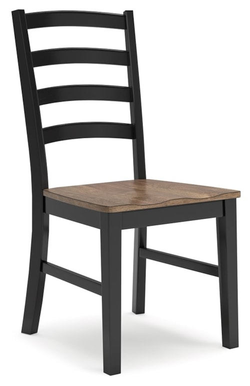 Farmhouse Two-Tone Dining Room Side Chair