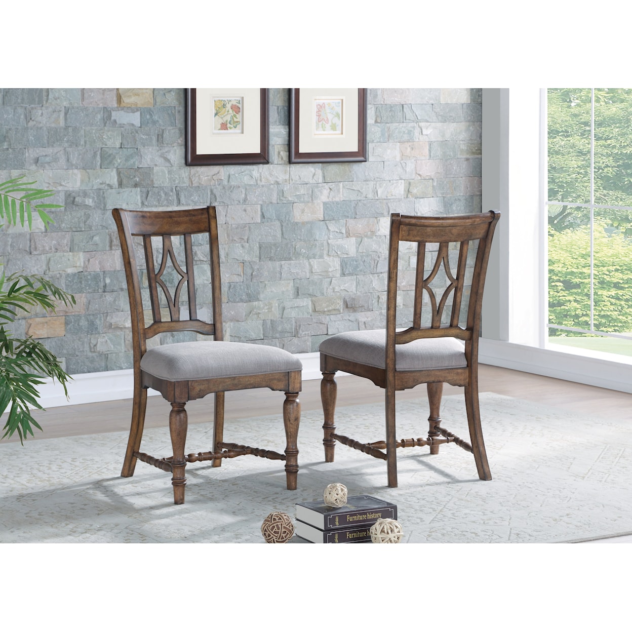 Flexsteel Wynwood Collection Plymouth Dining Side Chair