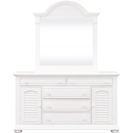 5-Drawer Dresser and Mirror