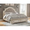 Ashley Furniture Signature Design Realyn Queen Upholstered Storage Bed