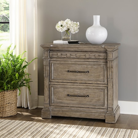 Bedside Chest with Charging Station