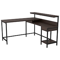 Contemporary L-Desk with Storage