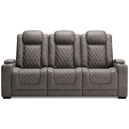 Pwr Rec Sofa with Adj Headrests