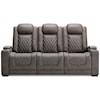 Ashley Furniture Signature Design Hyllmont Pwr Rec Sofa with Adj Headrests