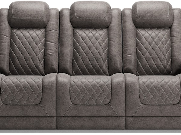 Pwr Rec Sofa with Adj Headrests