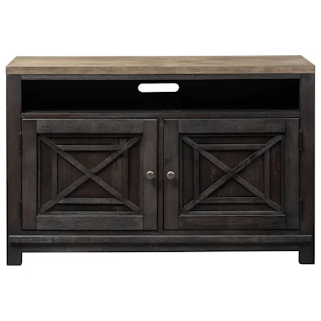 Transitional 46" TV Console with 2 Doors