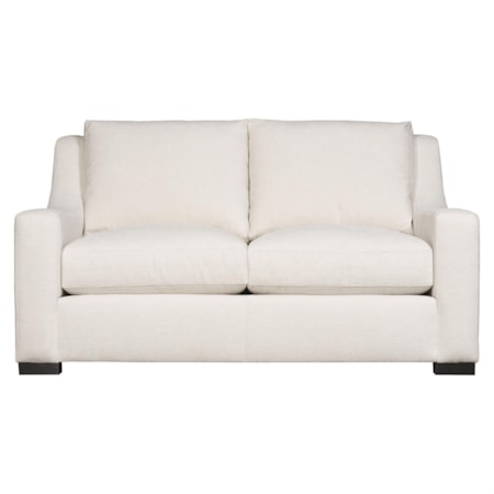 Fabric Loveseat without Pillows