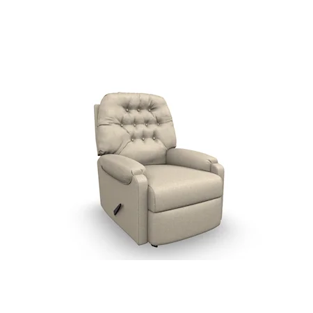 Casual Power Lift Recliner with Tufted Back