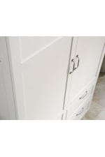 Sauder Miscellaneous Storage Transitional Wardrobe/Cabinet with Drawers and Adjustable Shelves